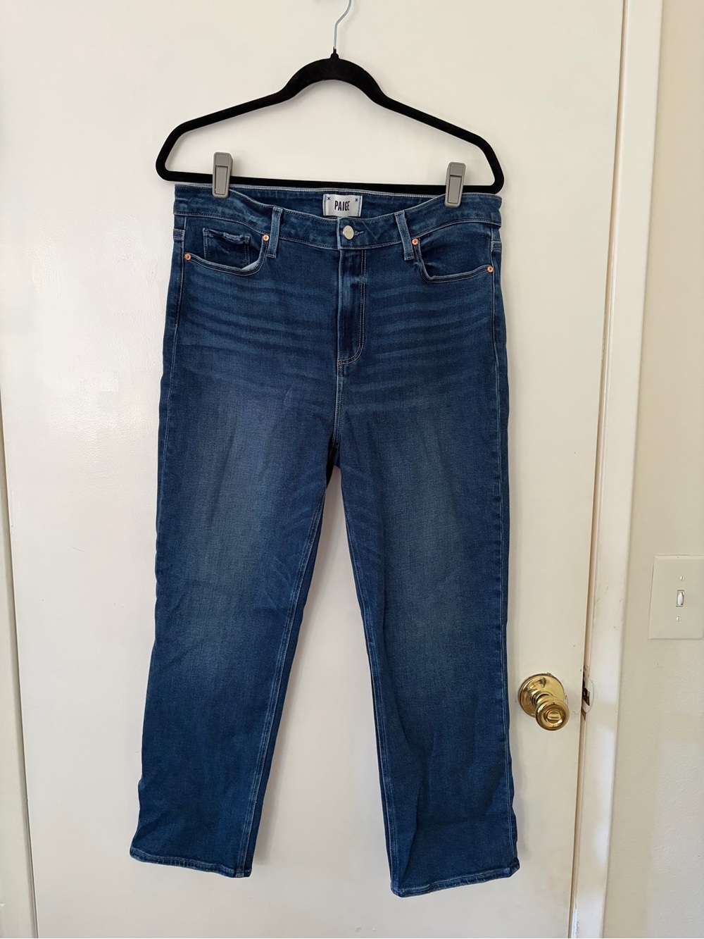 PAIGE Cindy Crop Straight Leg Jeans Size 33